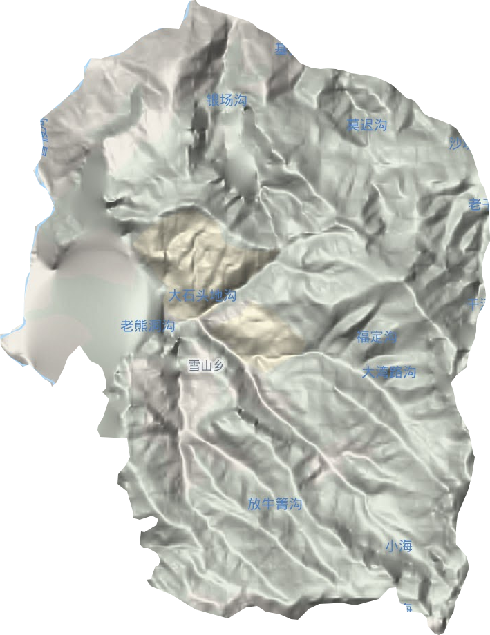 雪山鄉地形圖