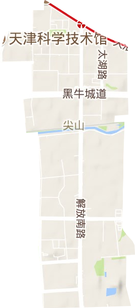 尖山街道地形圖
