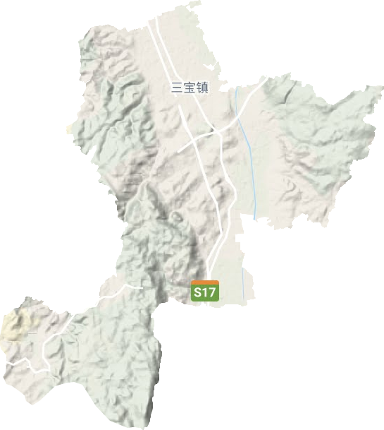 三寶鎮地形圖