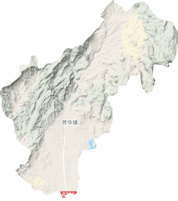 芳華鎮(zhèn)地形圖