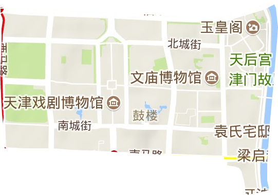 鼓樓街道地形圖