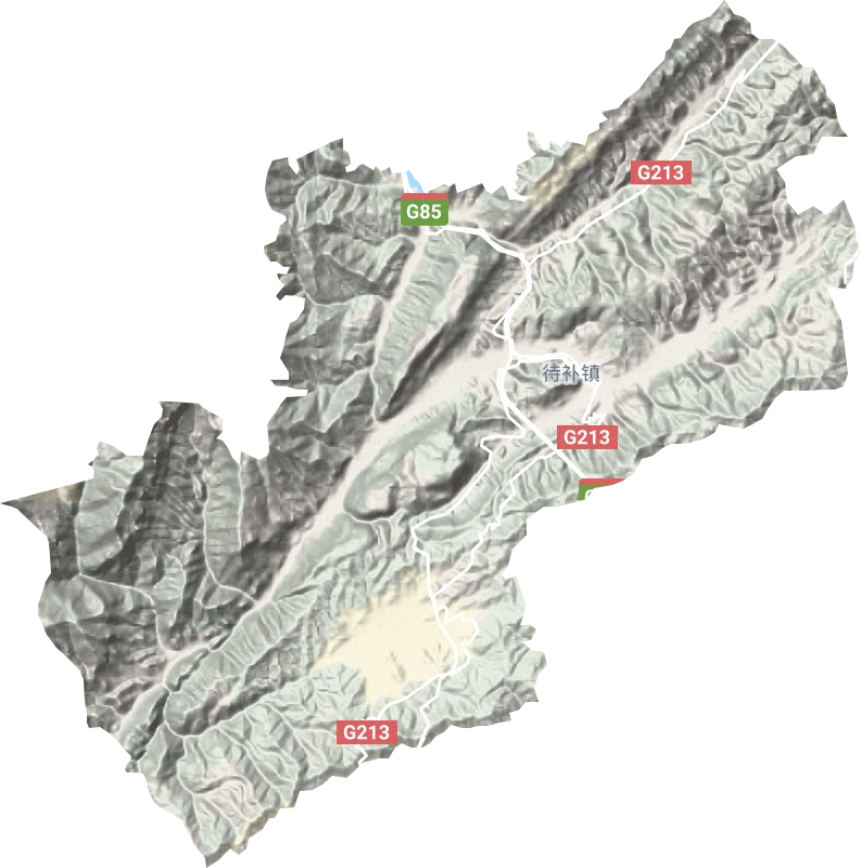 待補(bǔ)鎮(zhèn)地形圖