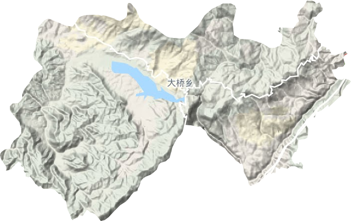 大橋鄉(xiāng)地形圖