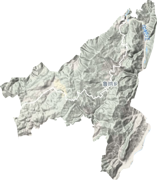 魯納鄉地形圖