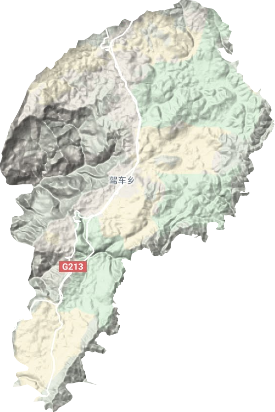駕車鄉(xiāng)地形圖