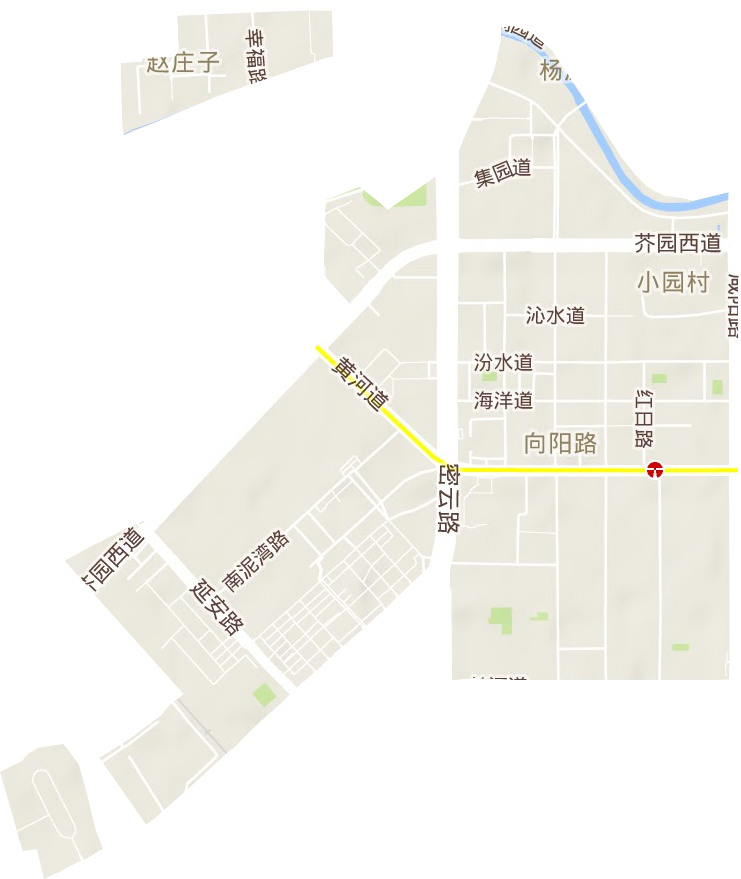 向陽(yáng)路街道地形圖