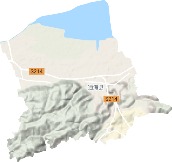 秀山街道地形圖