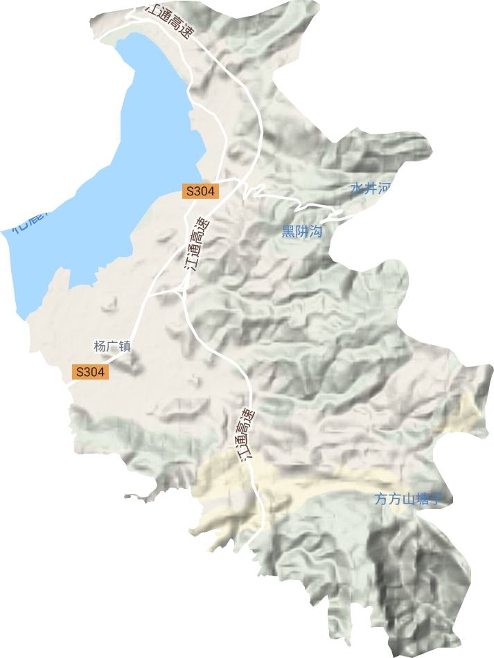 楊廣鎮地形圖