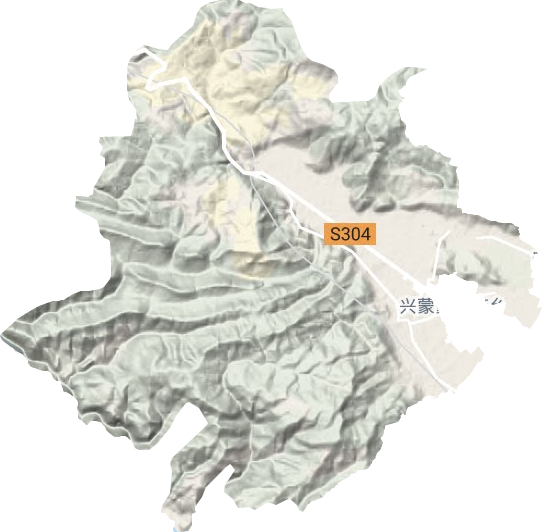 河西鎮(zhèn)地形圖