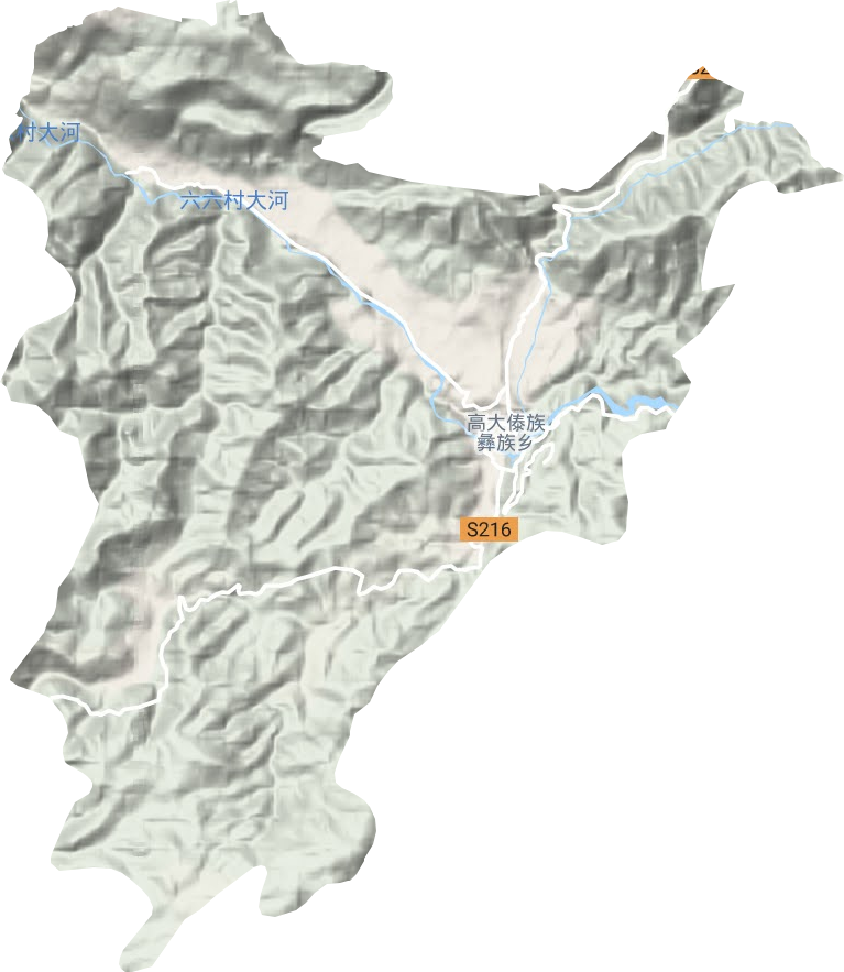 高大鄉地形圖