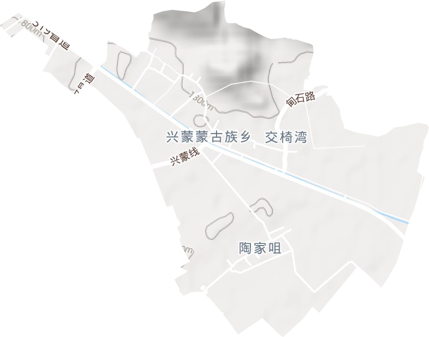 興蒙鄉地形圖