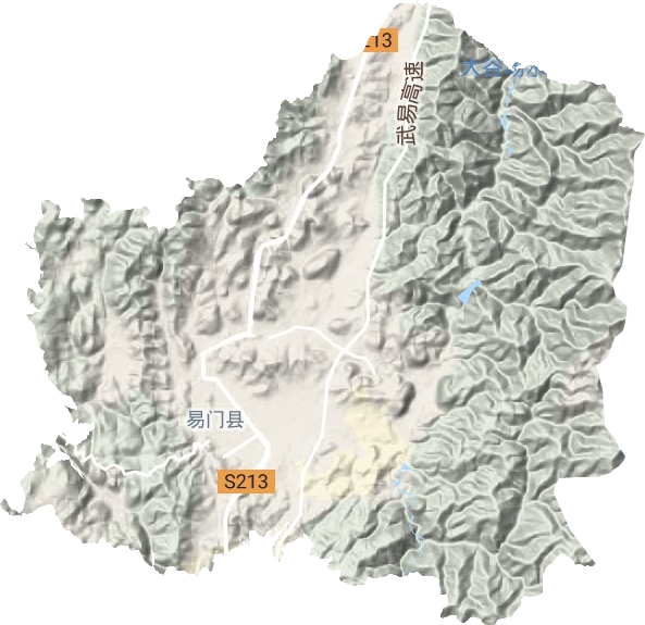 龍泉街道地形圖