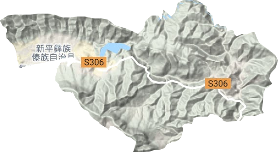 桂山街道地形圖