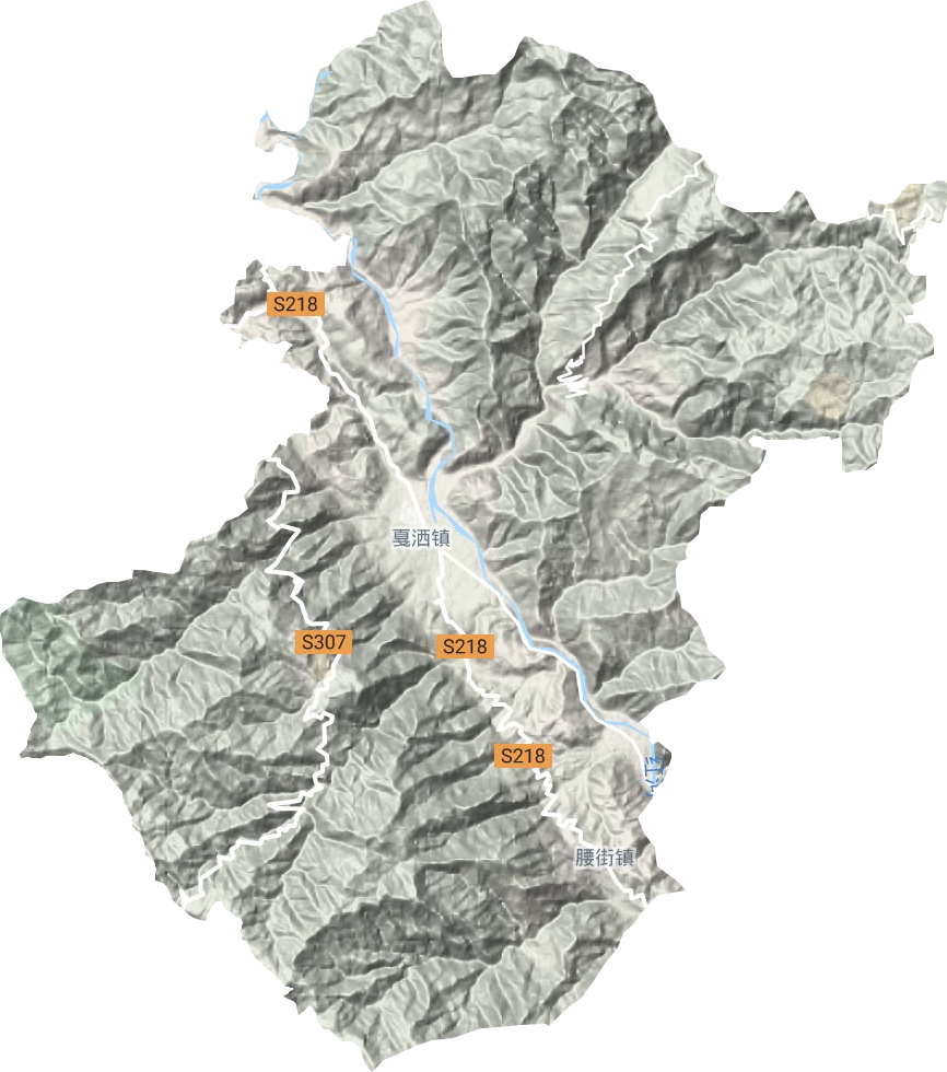 戛灑鎮地形圖