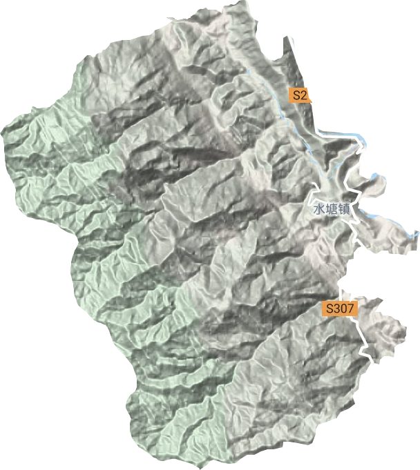 水塘鎮地形圖