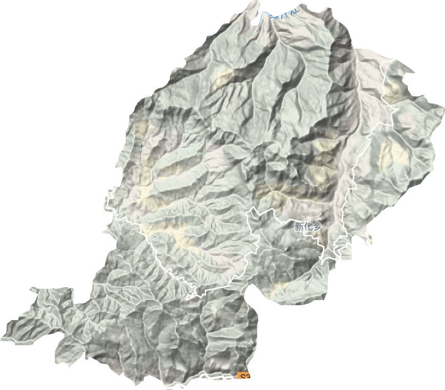 新化鄉地形圖