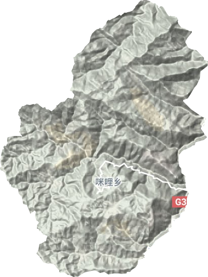 咪哩鄉地形圖