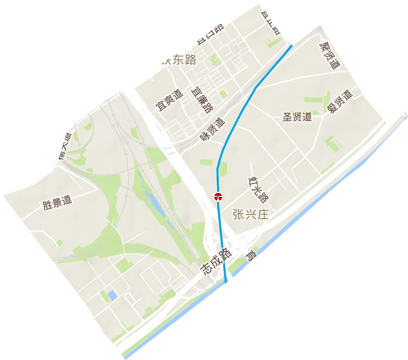 鐵東路街道地形圖