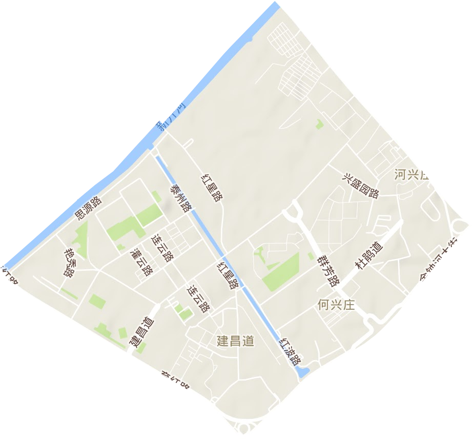 建昌道街道地形圖