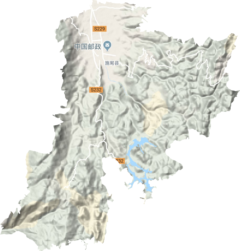 甸陽(yáng)鎮(zhèn)地形圖