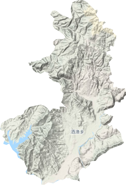 灑漁鎮(zhèn)地形圖