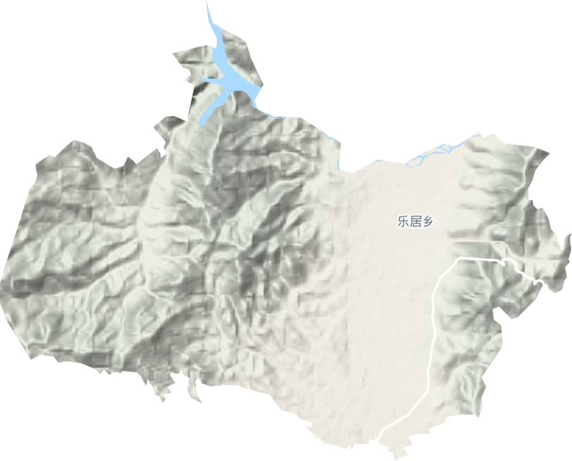 樂居鎮地形圖