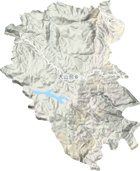 大山包鎮地形圖