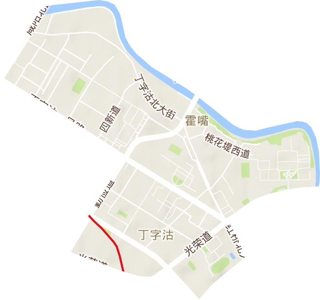 丁字沽街道地形圖