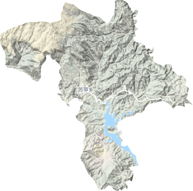 蘇甲鄉(xiāng)地形圖