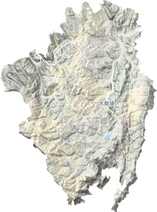 水磨鎮地形圖