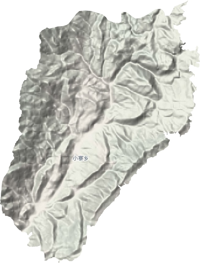 小寨鎮地形圖
