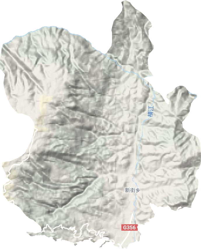 新街鎮地形圖