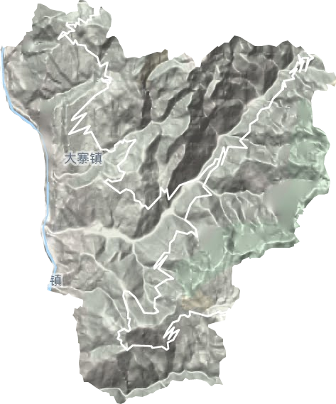 大寨鎮(zhèn)地形圖