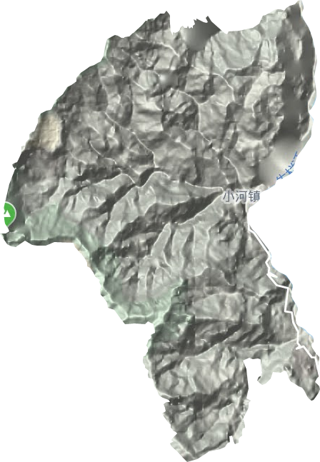 小河鎮地形圖