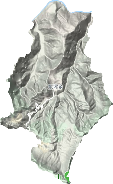 東坪鎮地形圖