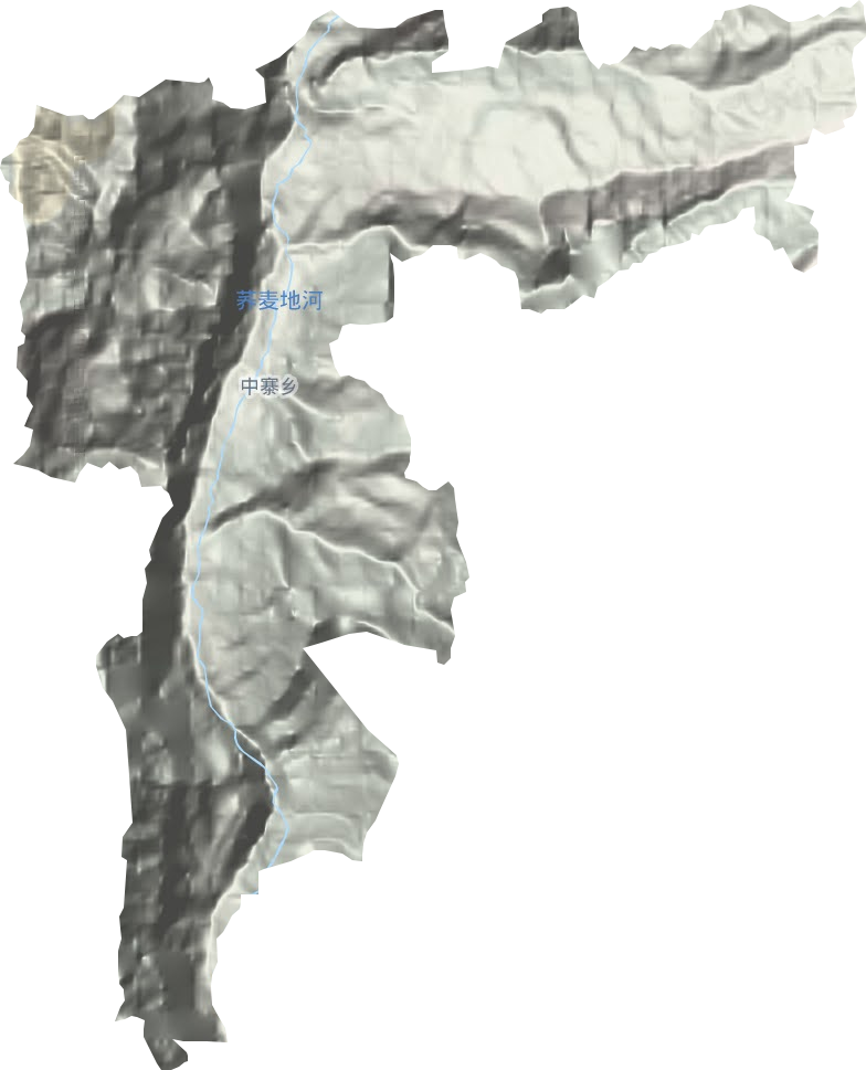 中寨鄉地形圖