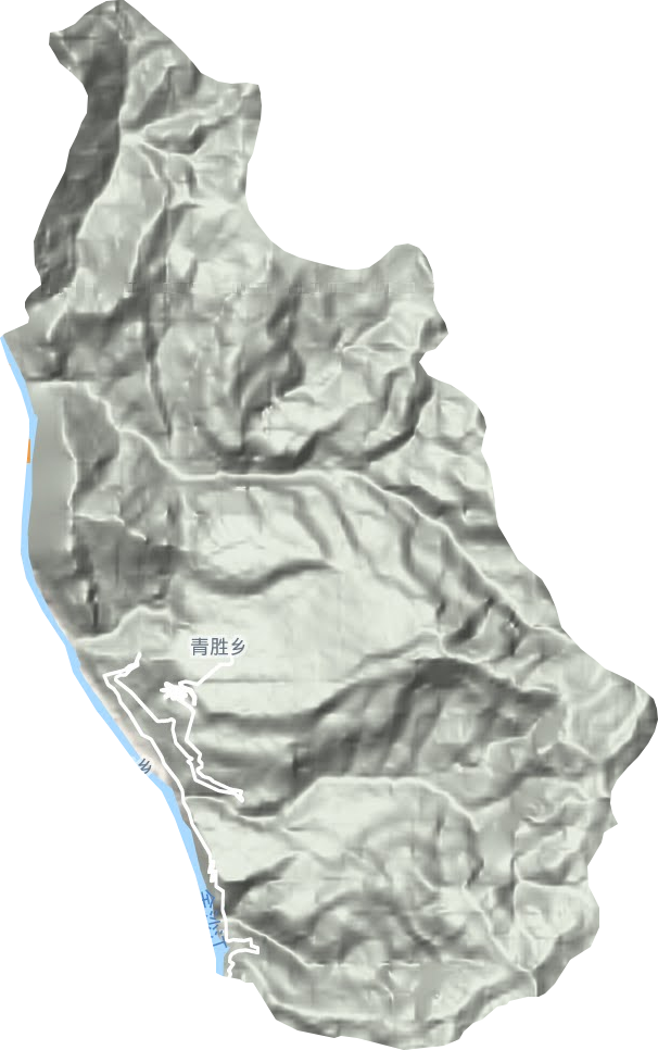 青勝鄉(xiāng)地形圖