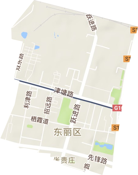 張貴莊街道地形圖