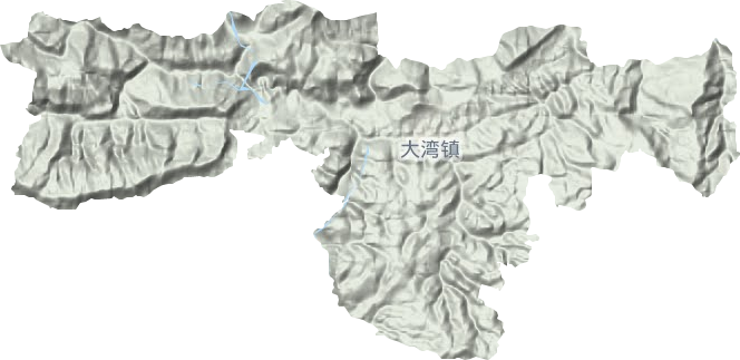 大灣鎮地形圖
