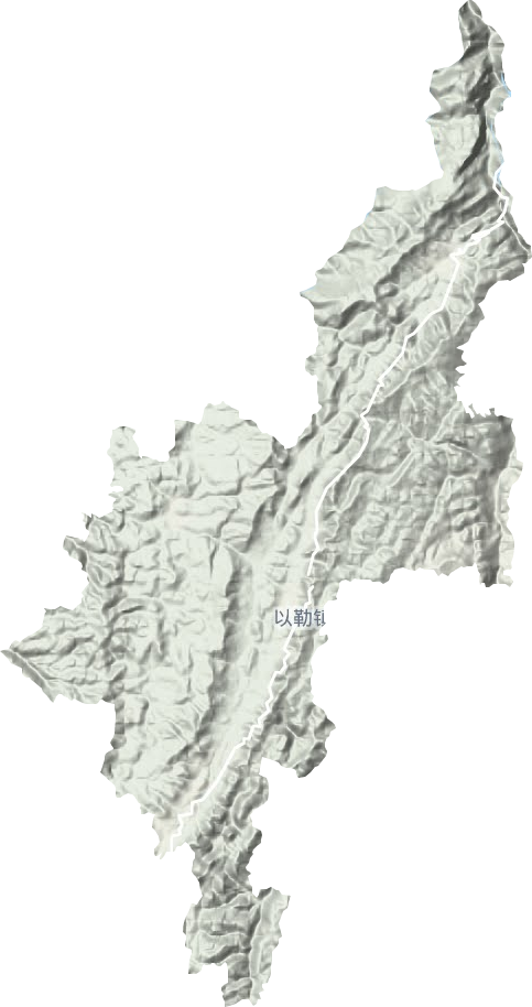 以勒鎮地形圖