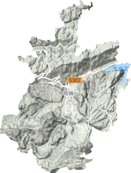 牛場鎮地形圖