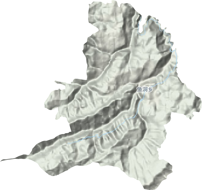 魚洞鄉(xiāng)地形圖