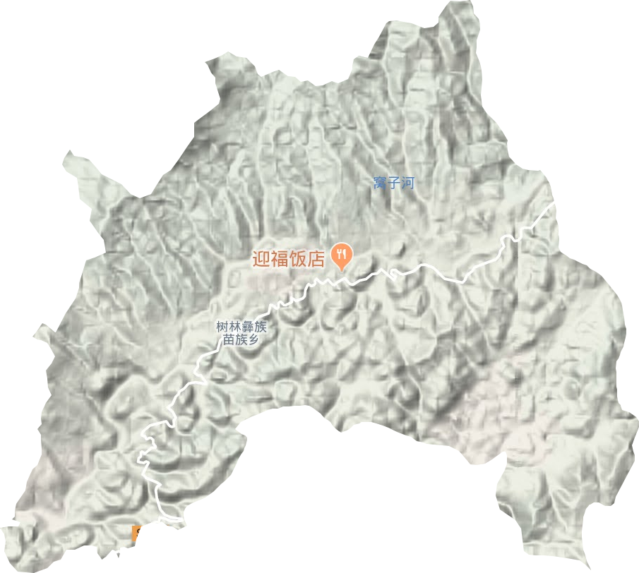 樹林彝族苗族鄉(xiāng)地形圖