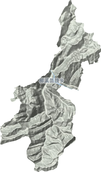 柳溪苗族鄉(xiāng)地形圖