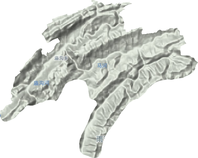 廟溝鎮(zhèn)地形圖