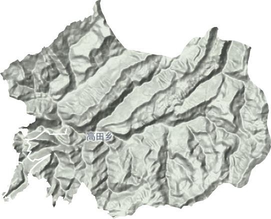 高田鄉(xiāng)地形圖