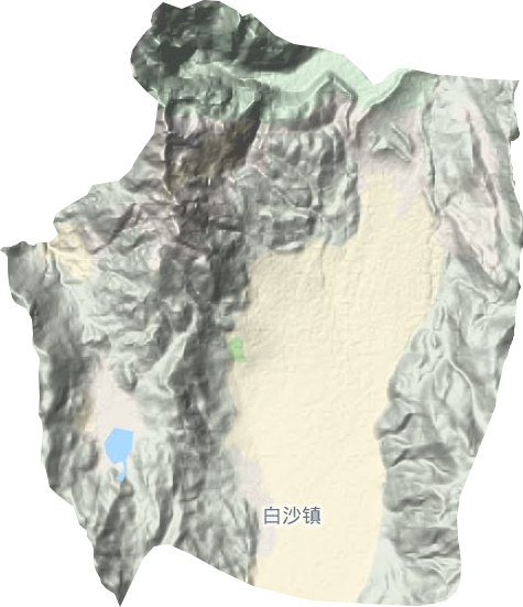 白沙鎮地形圖