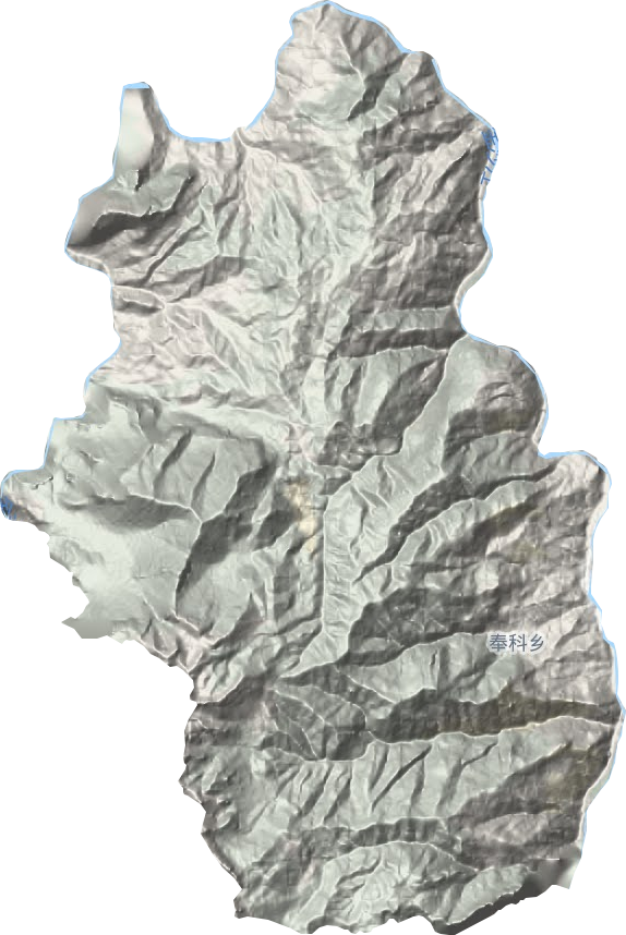 奉科鎮地形圖