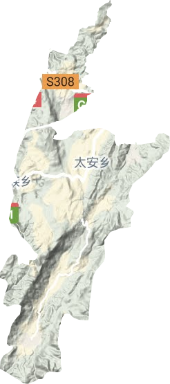 太安鄉地形圖