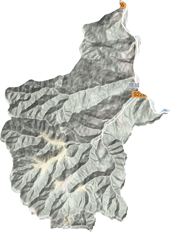 塔城鄉(xiāng)地形圖